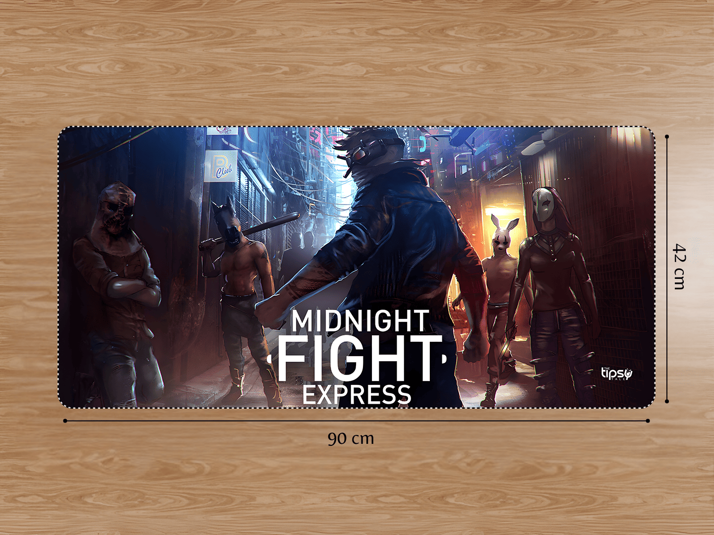 "MIDNIGHT FIGHT EXPRESS" Gaming Mousepad Elevate Your Gaming Experience