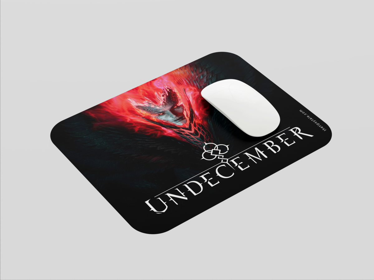 "EVIL GOD SERPENS UNDECEMBER" Mousepad: Enhance Your Workspace with Style