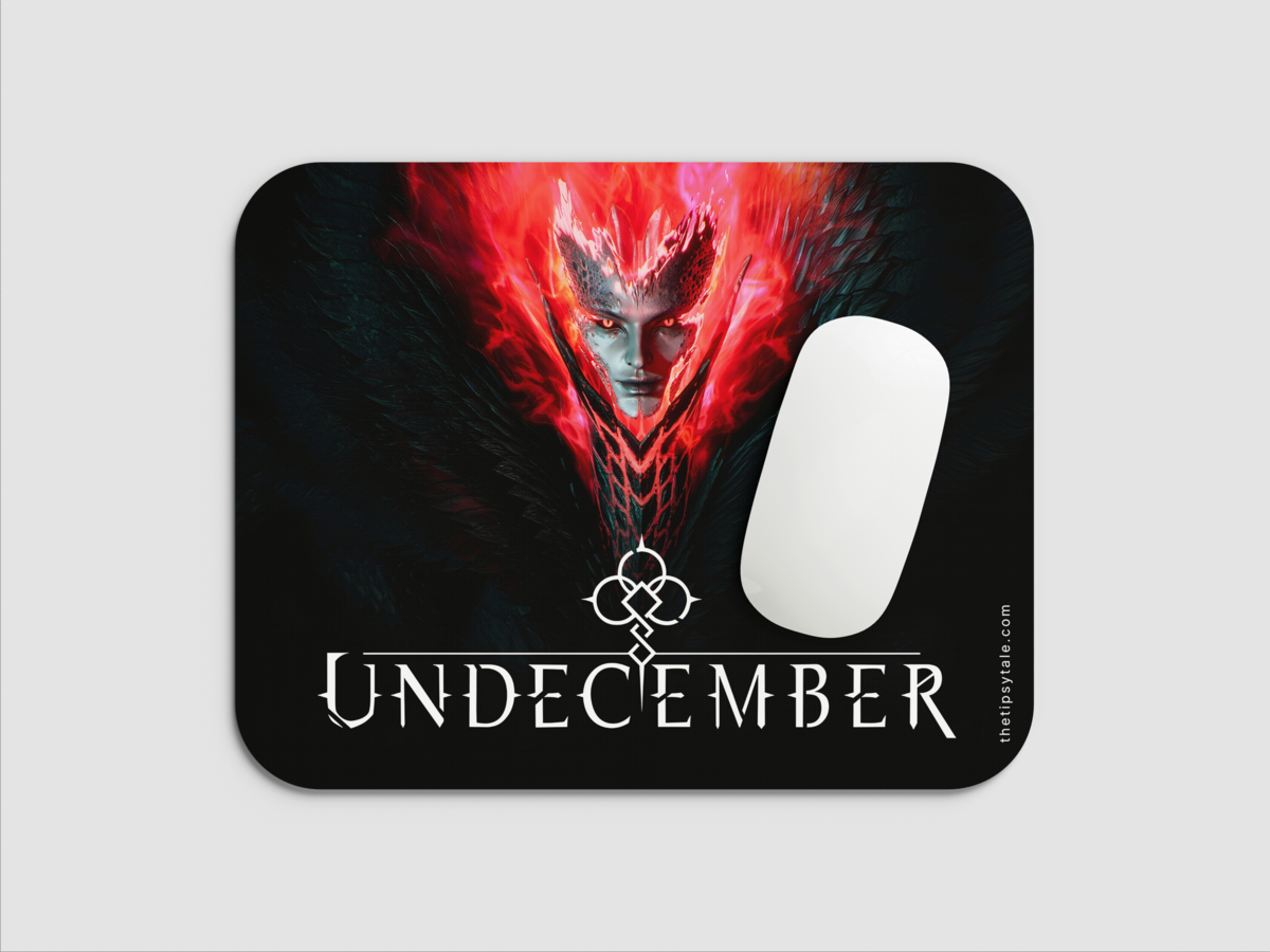 "EVIL GOD SERPENS UNDECEMBER" Mousepad: Enhance Your Workspace with Style