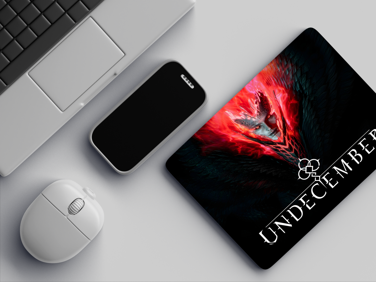 "EVIL GOD SERPENS UNDECEMBER" Mousepad: Enhance Your Workspace with Style