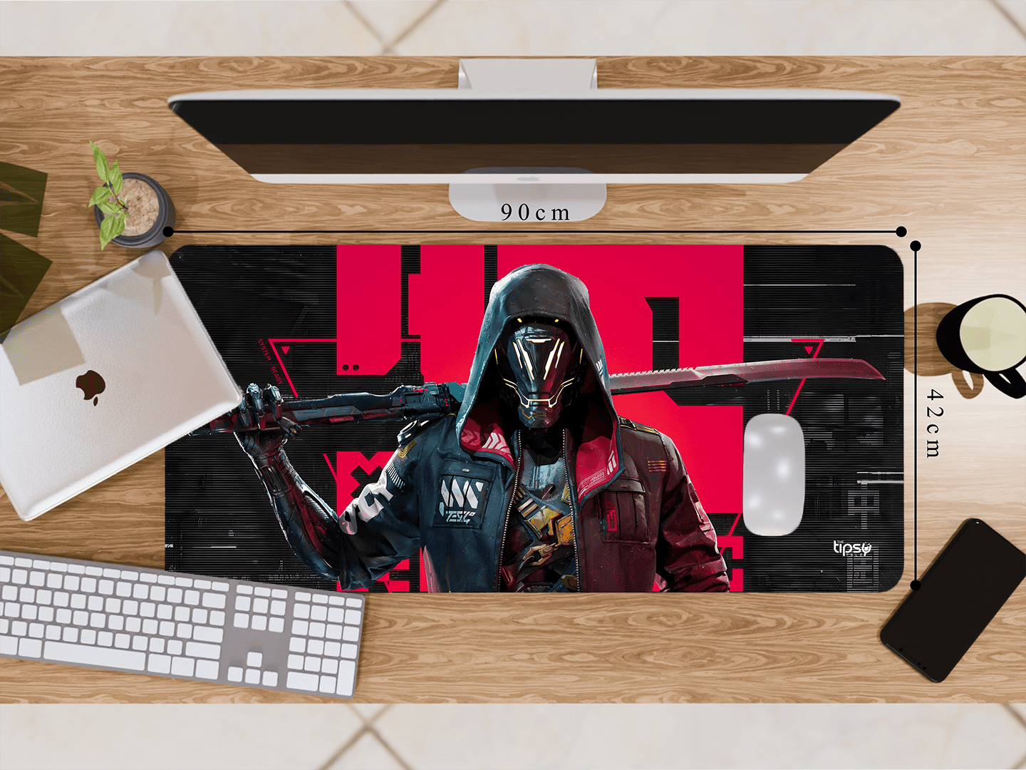 "KEYMASTER THE ARCHITECT THE GHOSTRUNNER" Gaming Mousepad Elevate Your Gaming Experience