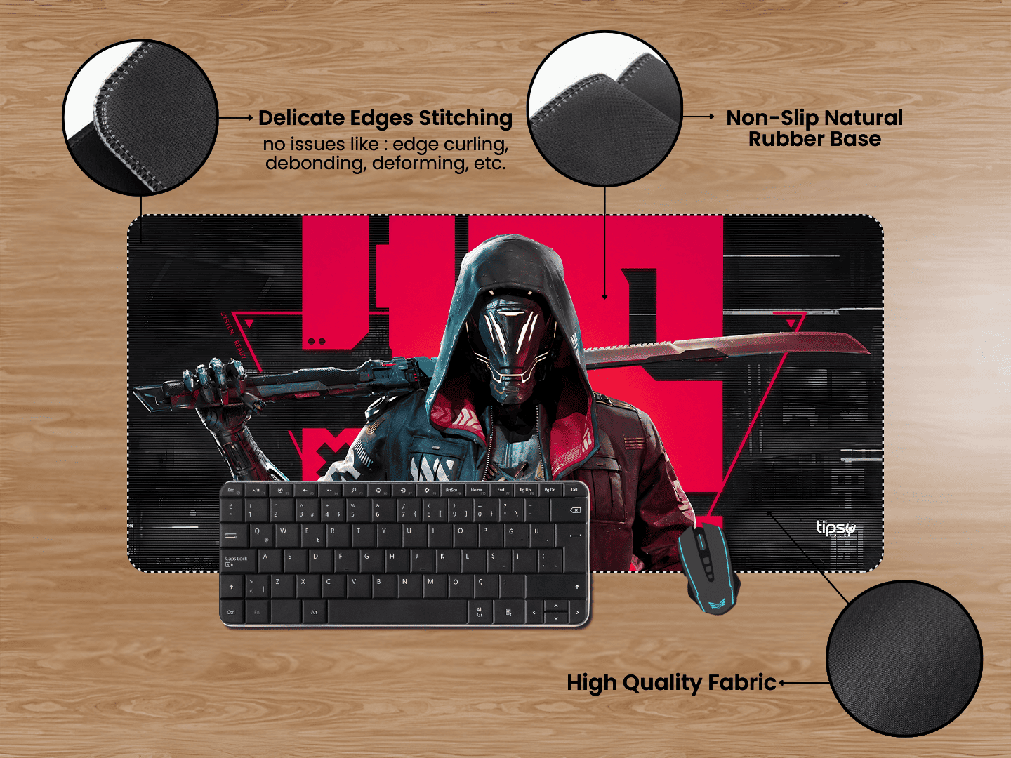 "KEYMASTER THE ARCHITECT THE GHOSTRUNNER" Gaming Mousepad Elevate Your Gaming Experience