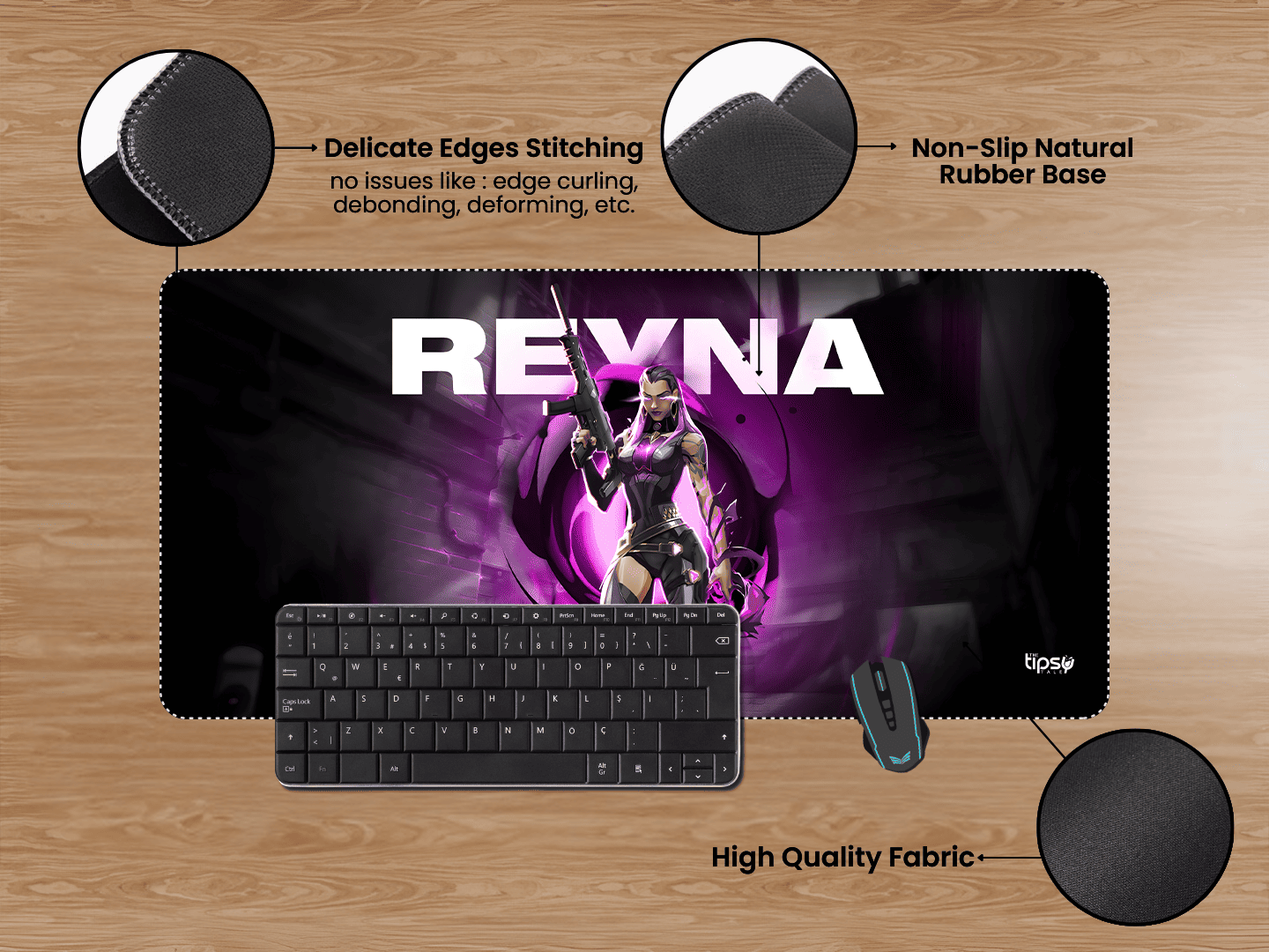 "REVNA" Gaming Mousepad Elevate Your Gaming Experience