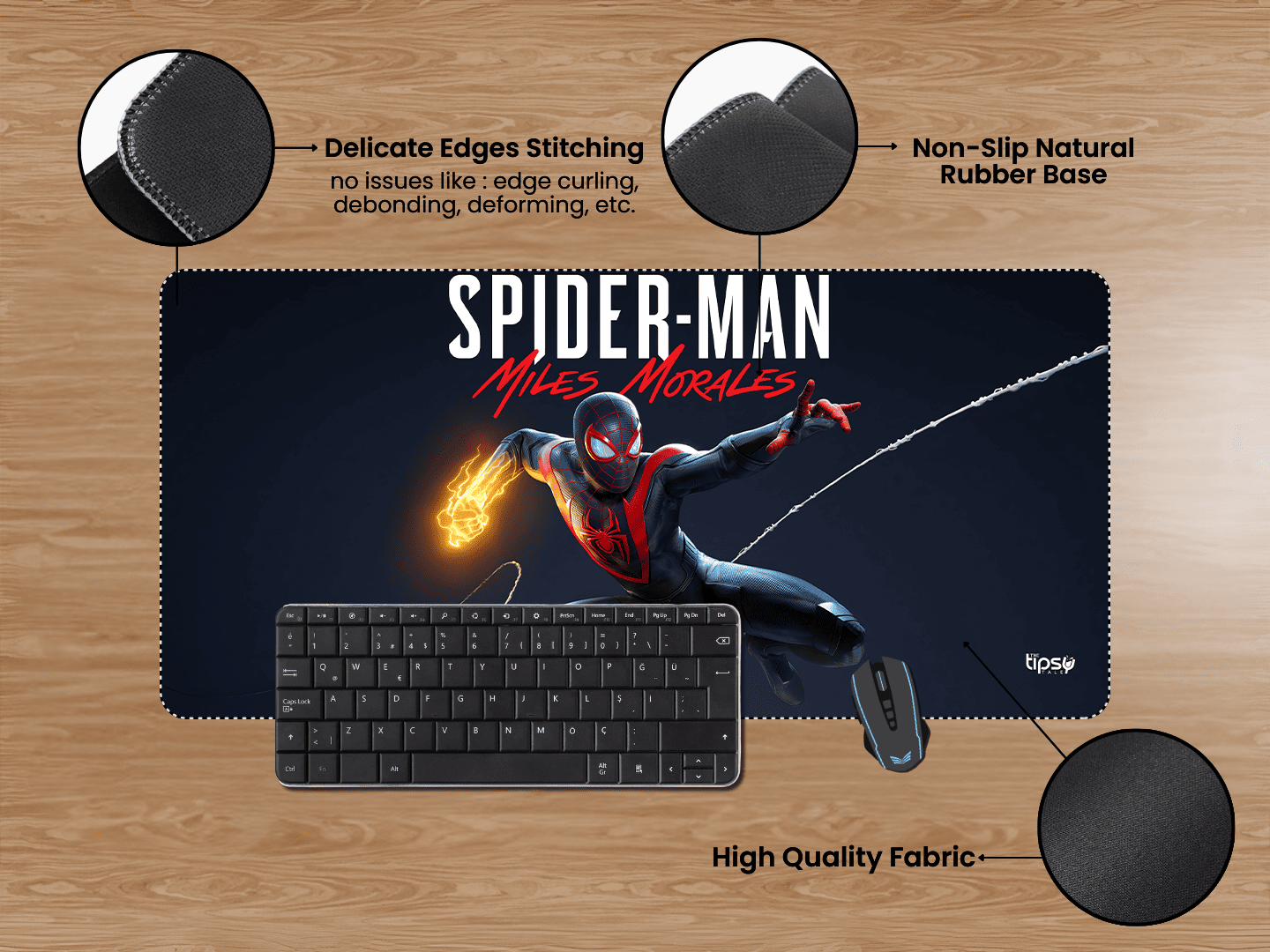 "SPIDERMAN - MILES MORALES" Gaming Mousepad Elevate Your Gaming Experience