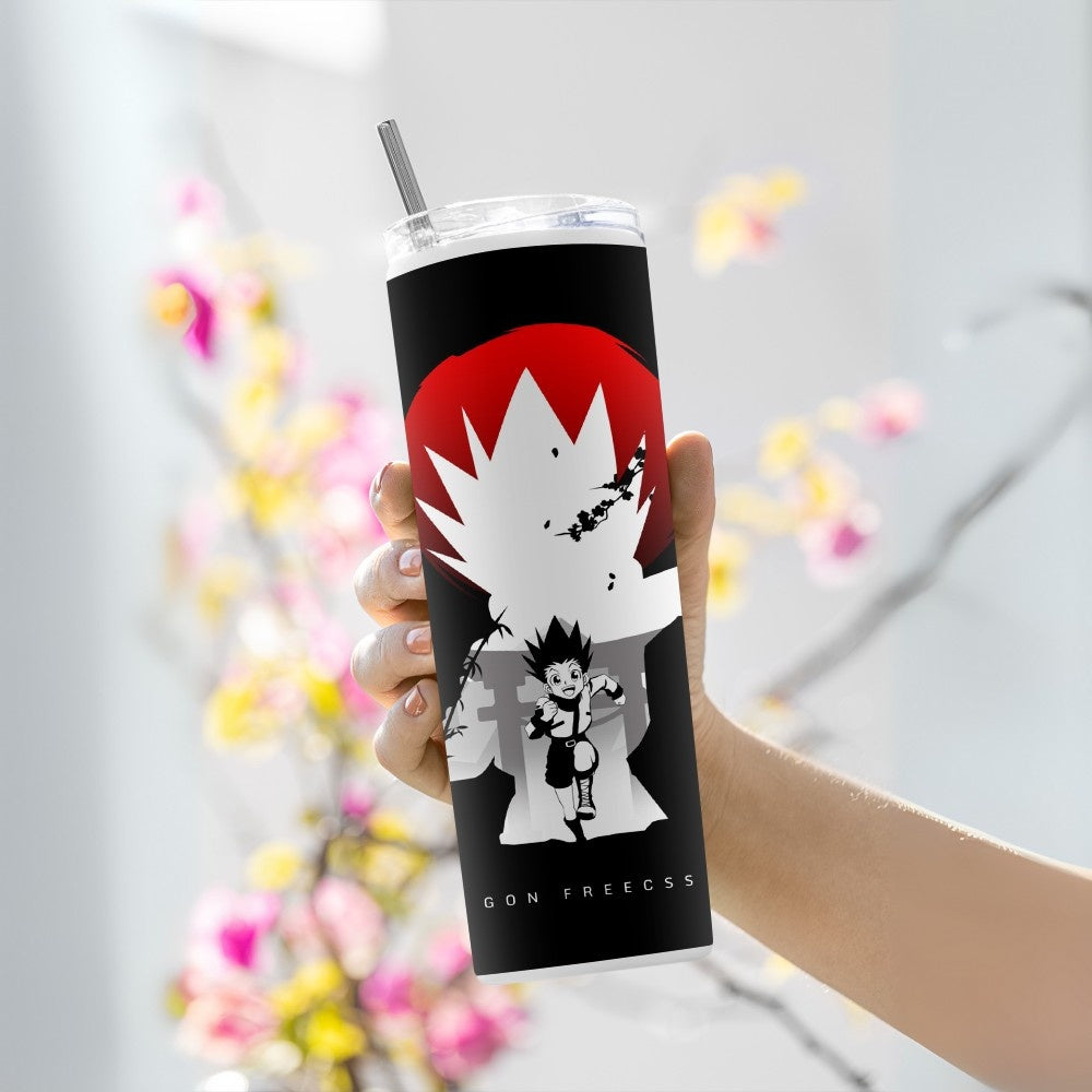 "Gon Freecss : Hunter X Hunter" Tumbler with Metal Straw