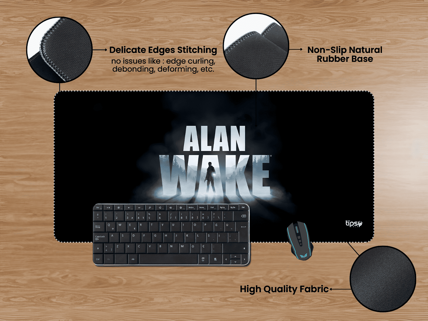 "ALAN AWAKE REMASTERED" Gaming Mousepad Elevate Your Gaming Experience