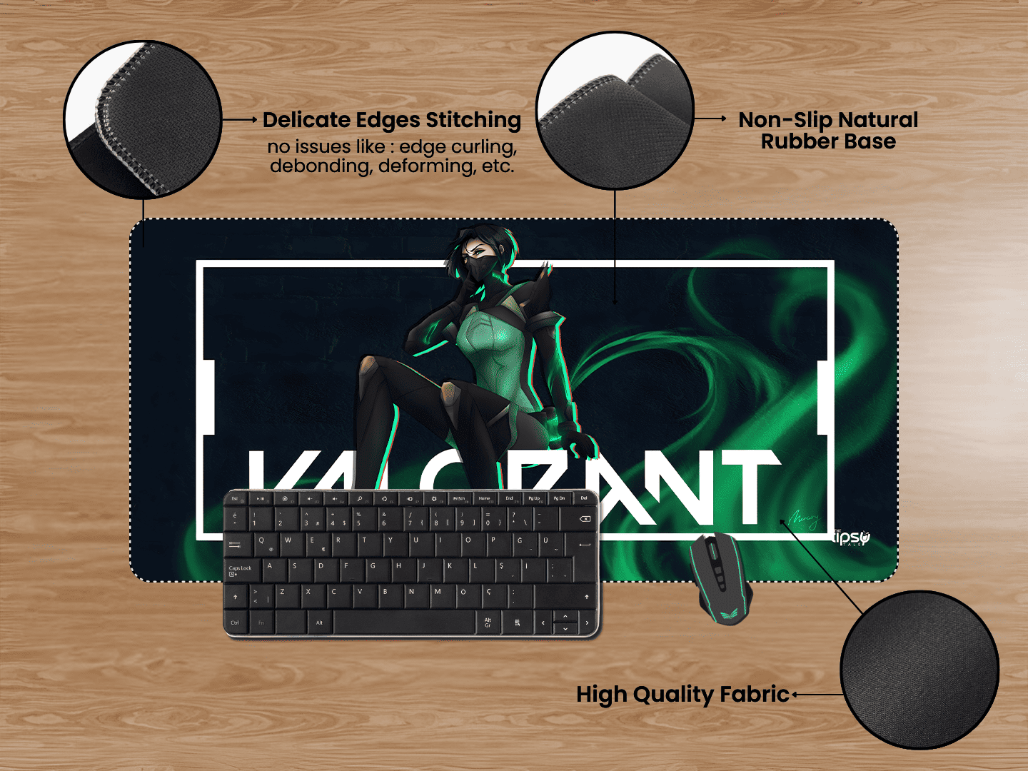 "VIPER VALORANT" Gaming Mousepad Elevate Your Gaming Experience