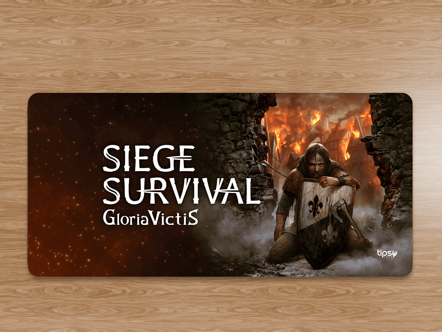 "SIEGE SURVIVAL GLORIA VICTIS" Gaming Mousepad Elevate Your Gaming Experience