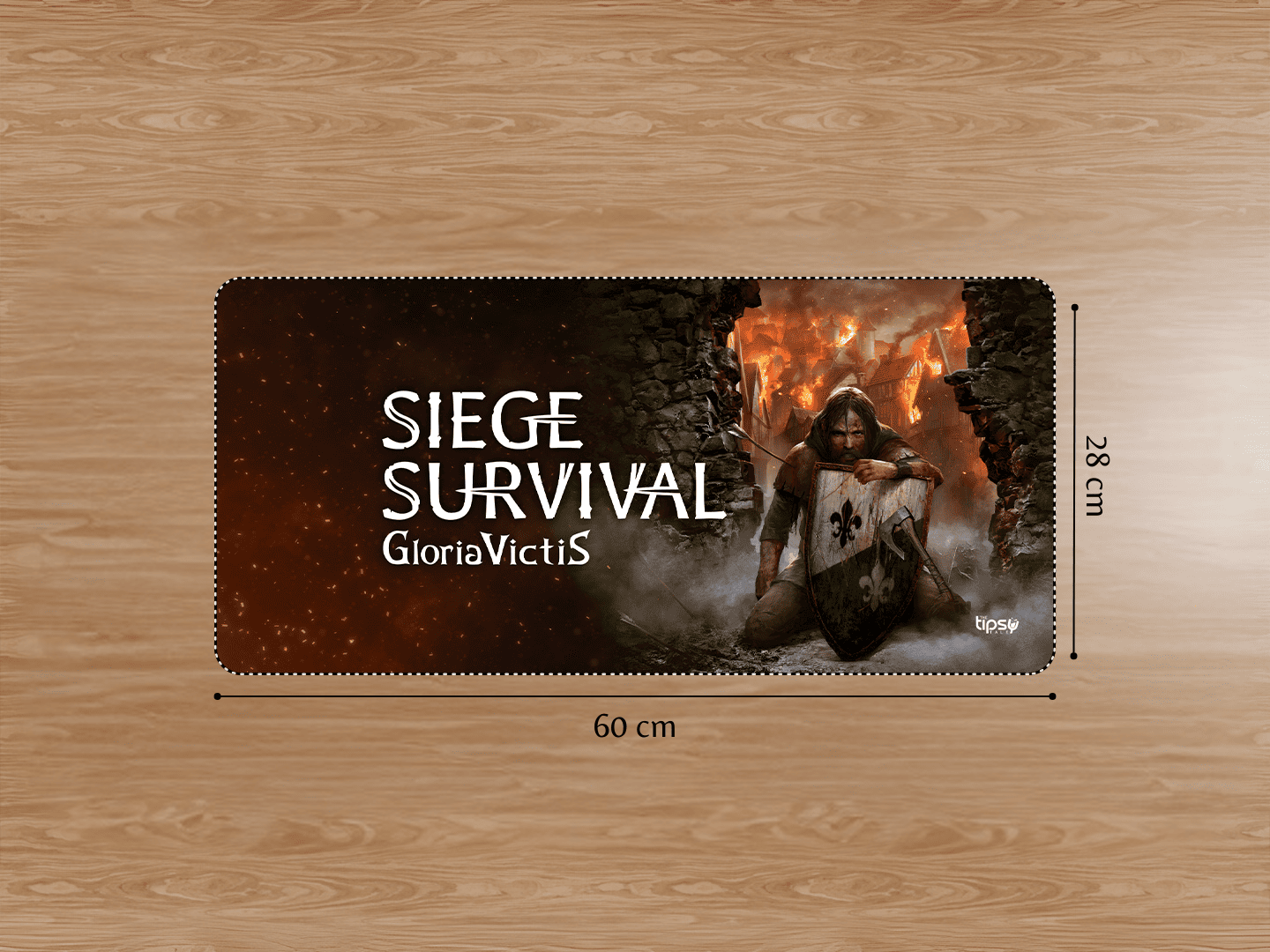 "SIEGE SURVIVAL GLORIA VICTIS" Gaming Mousepad Elevate Your Gaming Experience