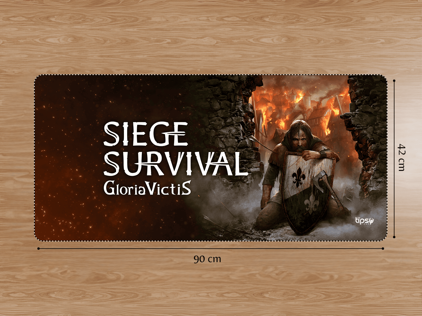 "SIEGE SURVIVAL GLORIA VICTIS" Gaming Mousepad Elevate Your Gaming Experience