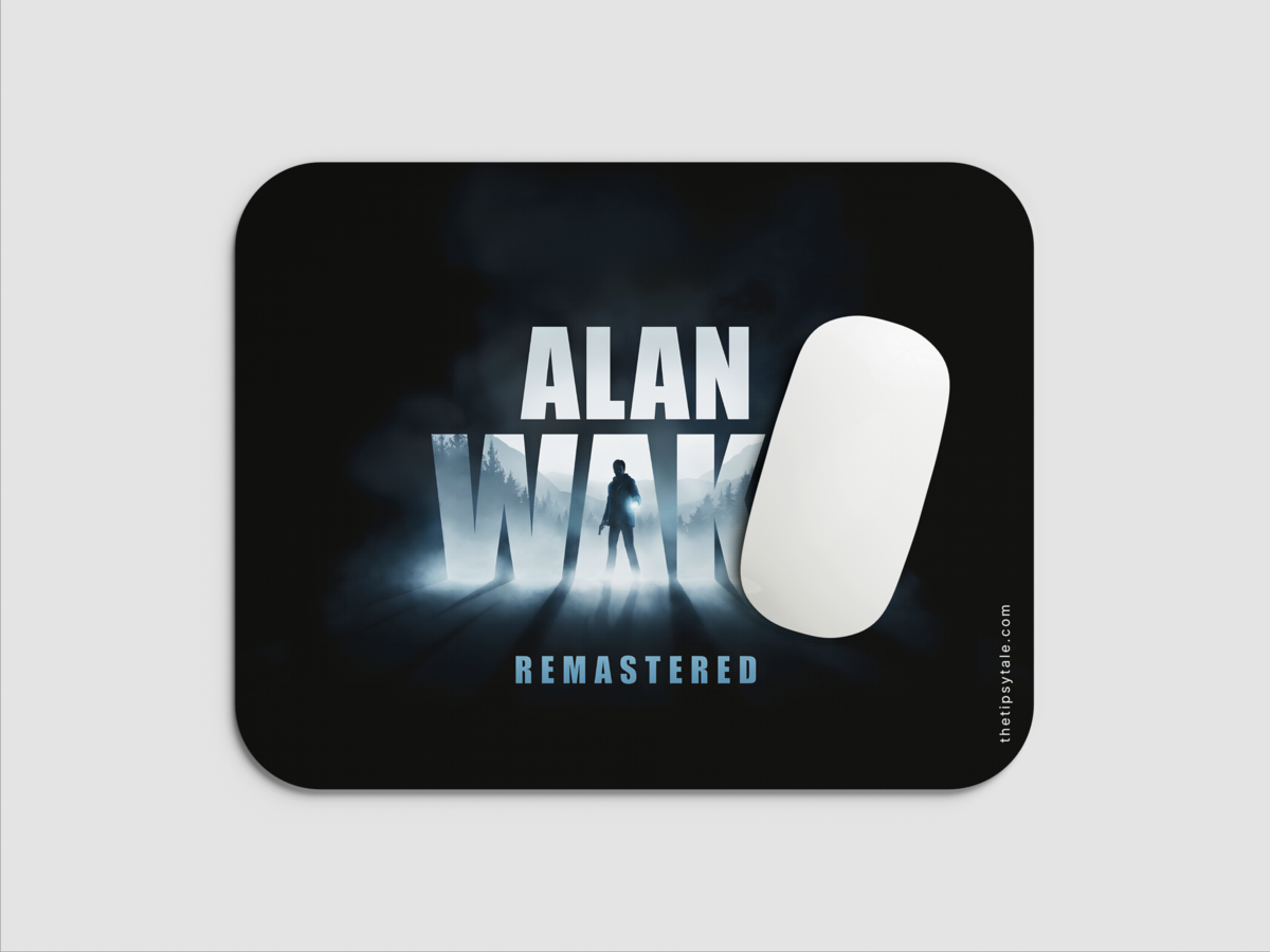 "ALAN AWAKE REMASTERED" Mousepad: Enhance Your Workspace with Style