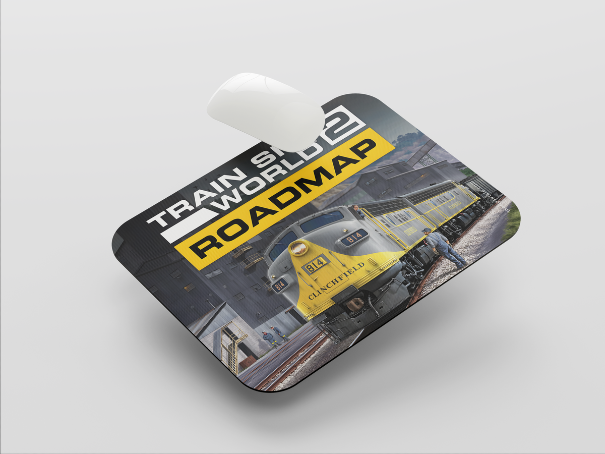 "TRAIN SIM WORLD 2 ROADMAP" Mousepad: Enhance Your Workspace with Style