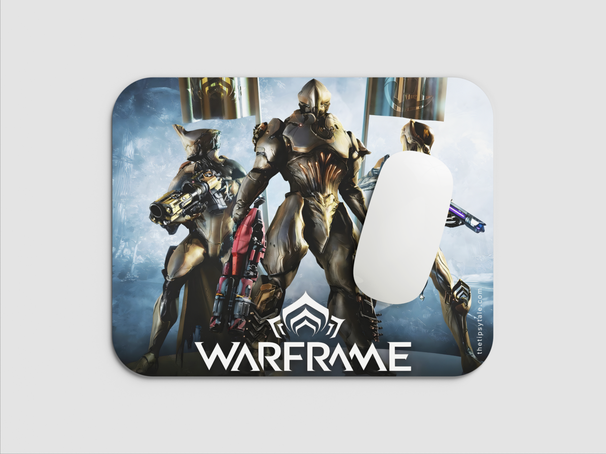 "GOLD ARMOUR WARFRAME" Mousepad: Enhance Your Workspace with Style