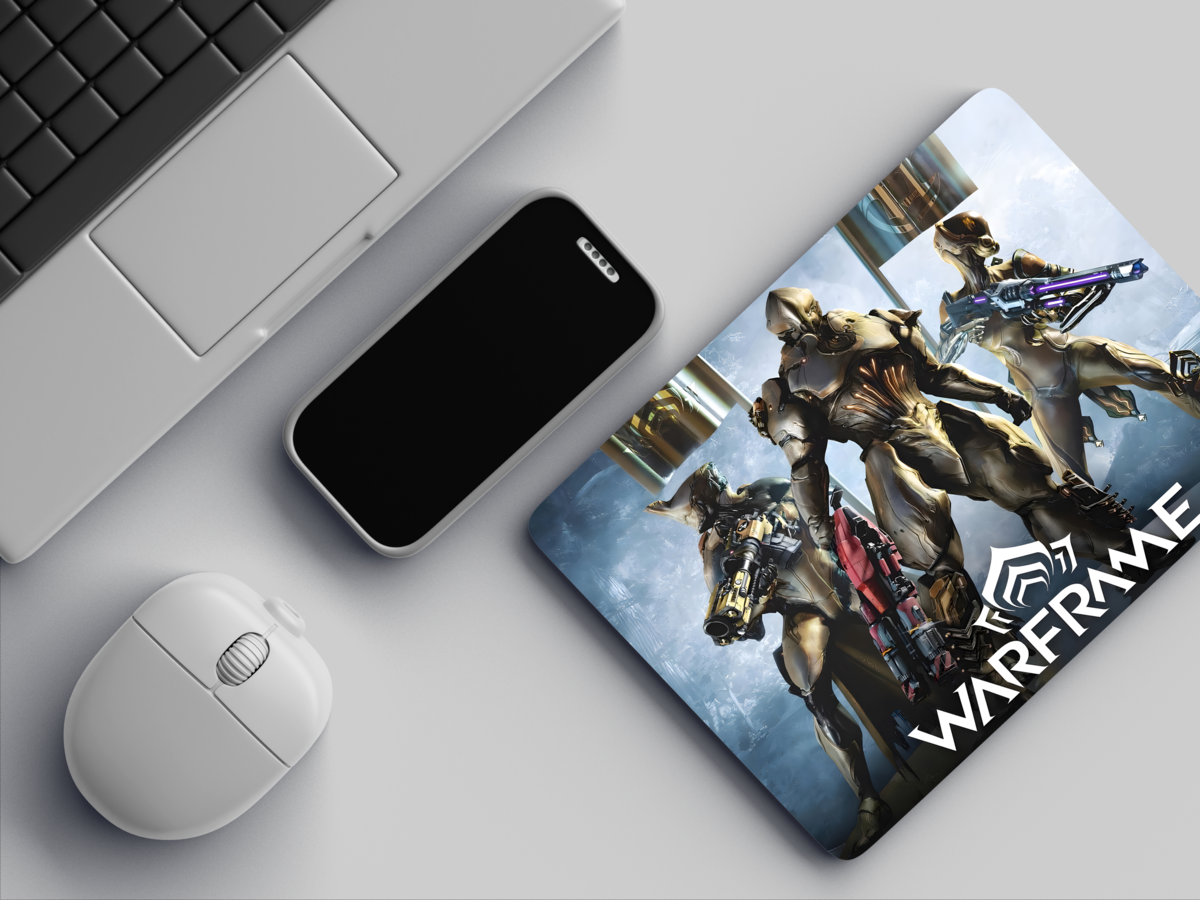 "GOLD ARMOUR WARFRAME" Mousepad: Enhance Your Workspace with Style