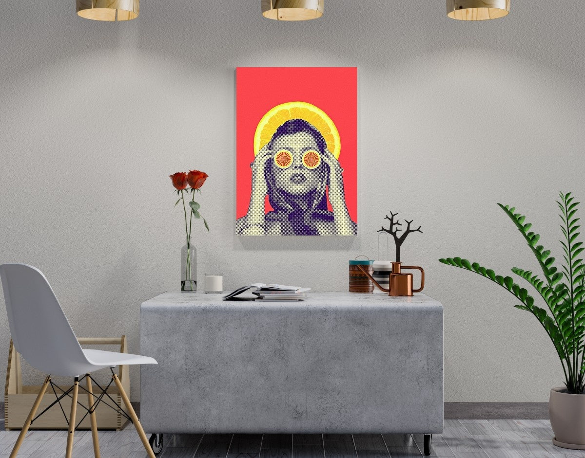 "Retro Diva"- Shiny & Sturdy Metallic Poster  Art That Pops & Sticks
