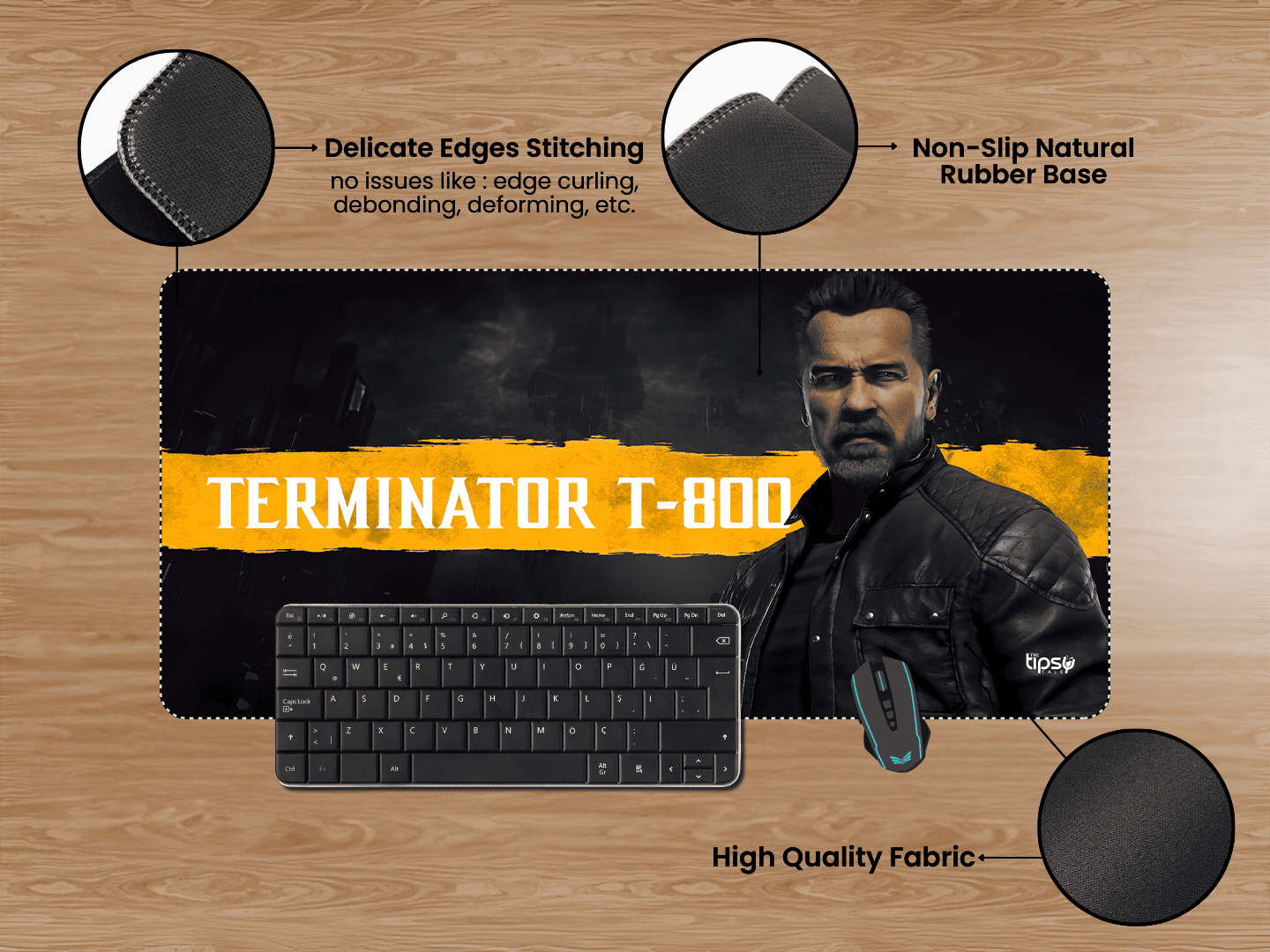 "MORTAL KOMBAT 11 TERMINATOR " Gaming Mousepad Elevate Your Gaming Experience