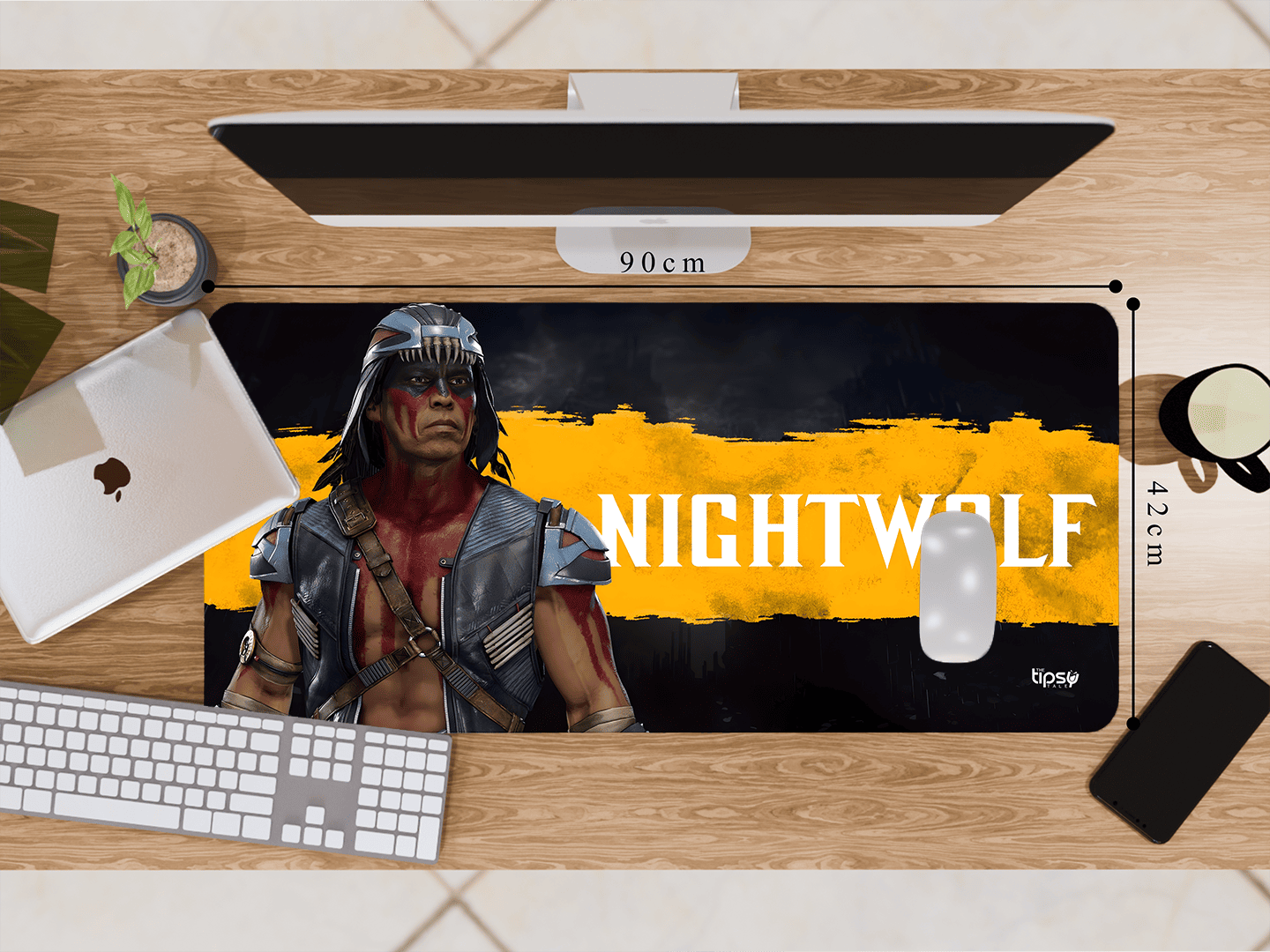 "MORTAL KOMBAT 11 NIGHT WOLF" Gaming Mousepad Elevate Your Gaming Experience