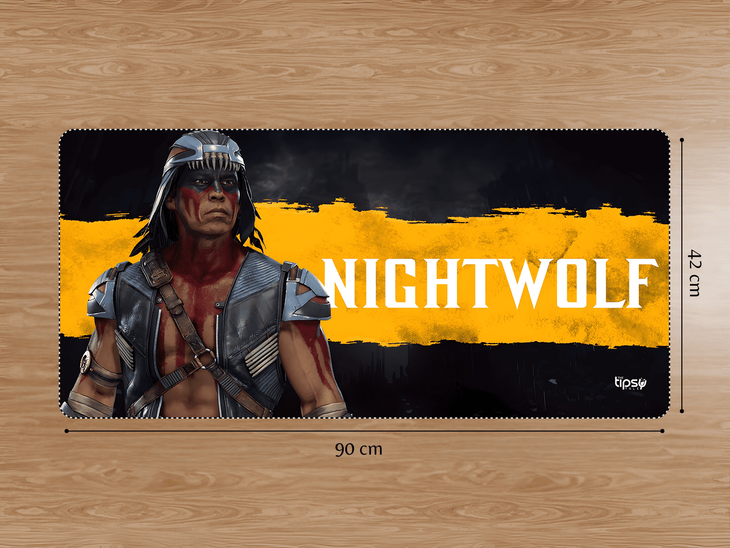 "MORTAL KOMBAT 11 NIGHT WOLF" Gaming Mousepad Elevate Your Gaming Experience