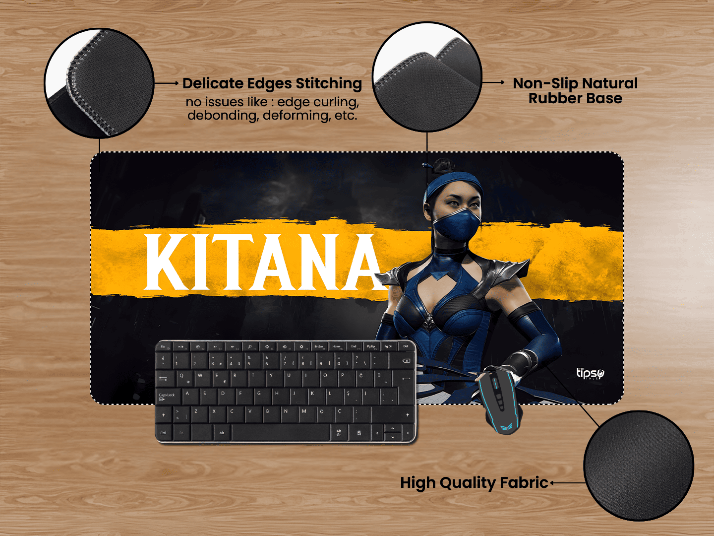 "MORTAL KOMBAT 11 KITANA" Gaming Mousepad Elevate Your Gaming Experience