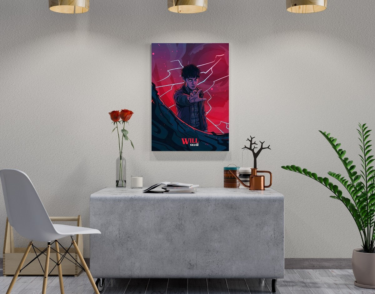 "WILL - STRANGER THINGS" -Shiny & Sturdy Metallic Poster Art That Pops & Sticks