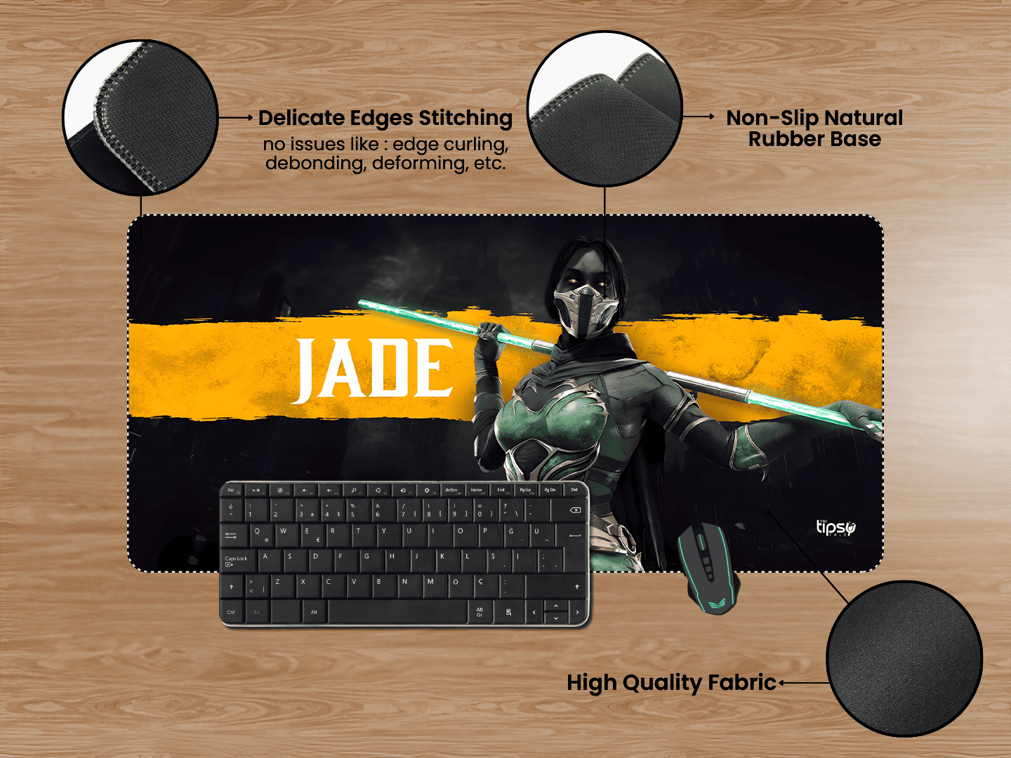 " MORTAL KOMBAT 11 JADE" Gaming Mousepad Elevate Your Gaming Experience