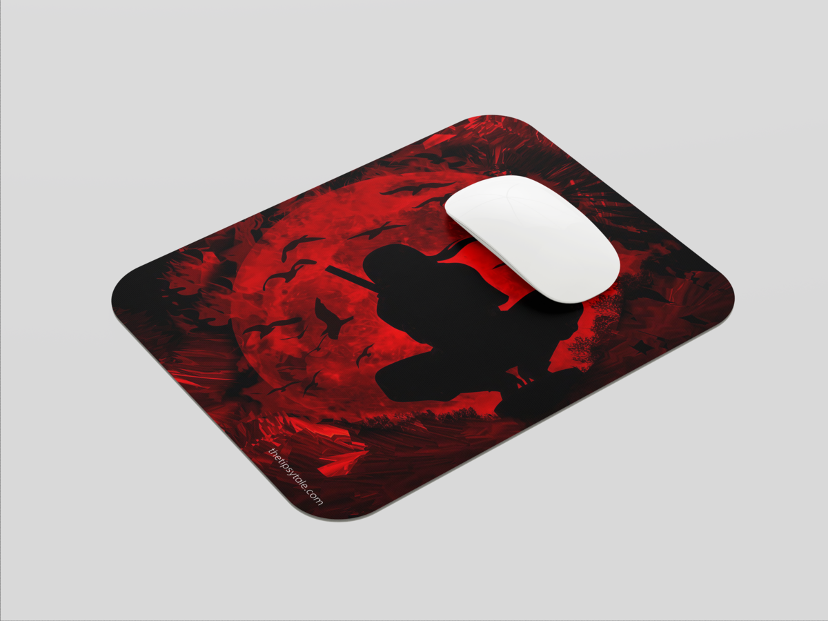 "ITACHI UCHIKA DARK " Mousepad: Enhance Your Workspace with Style