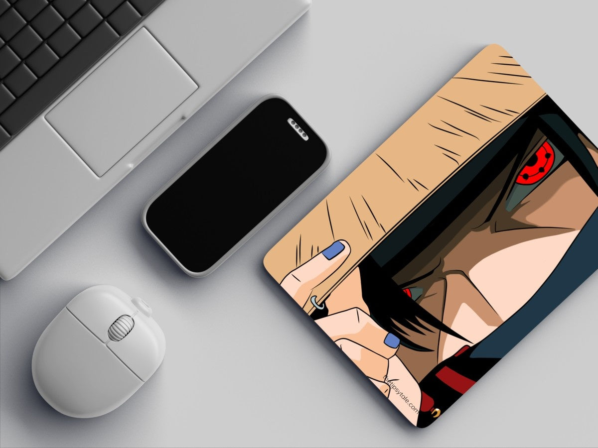 "ITACHI UCHIHA - SHARINGAN" Mousepad: Enhance Your Workspace with Style