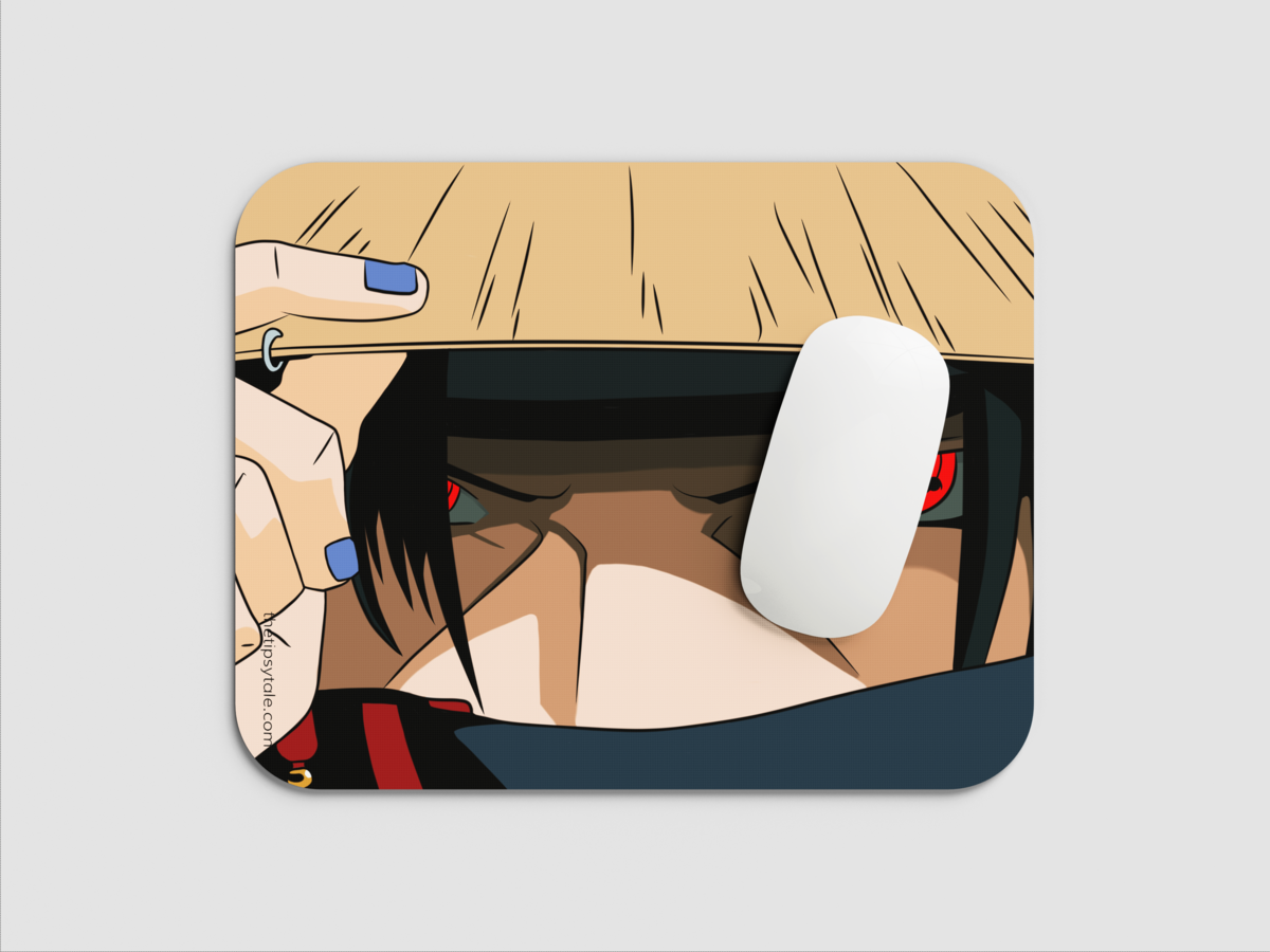 "ITACHI UCHIHA - SHARINGAN" Mousepad: Enhance Your Workspace with Style