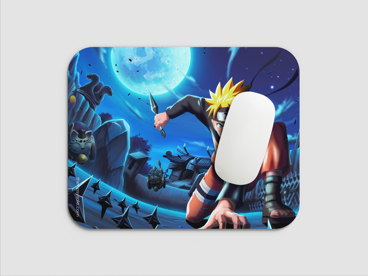 "NARUTO UZUMAKI ACTION POWER" Mousepad: Enhance Your Workspace with Style