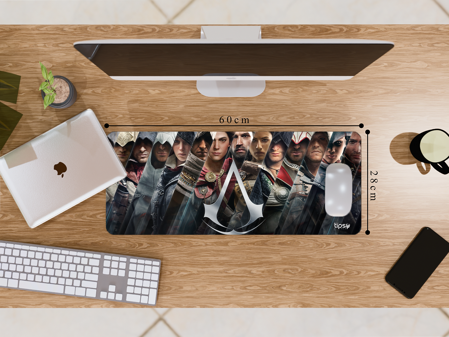"ASSASIN'S CREED- Game Begins" Gaming Mousepad- Elevate Your Gaming Experience