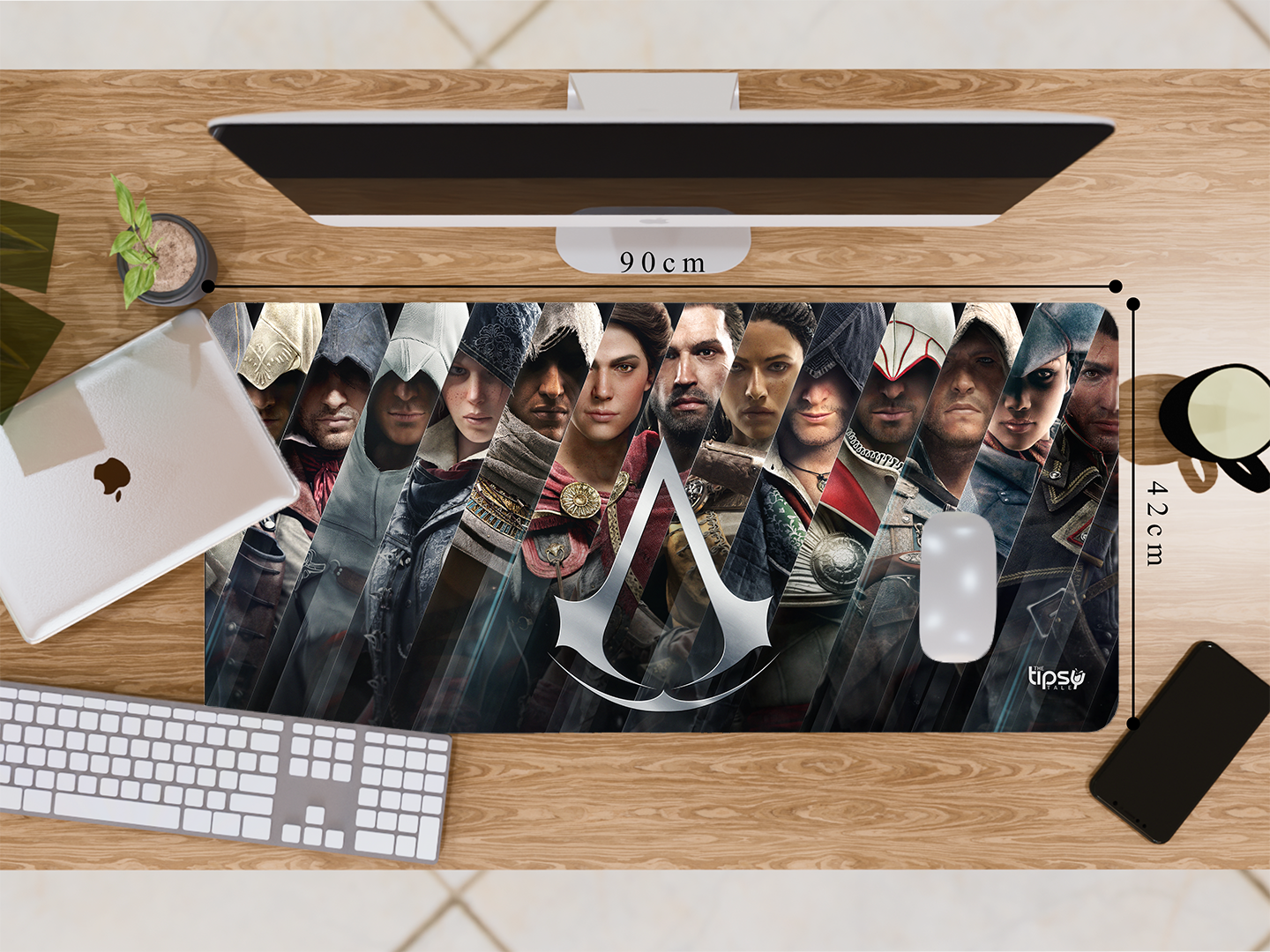 "ASSASIN'S CREED- Game Begins" Gaming Mousepad- Elevate Your Gaming Experience
