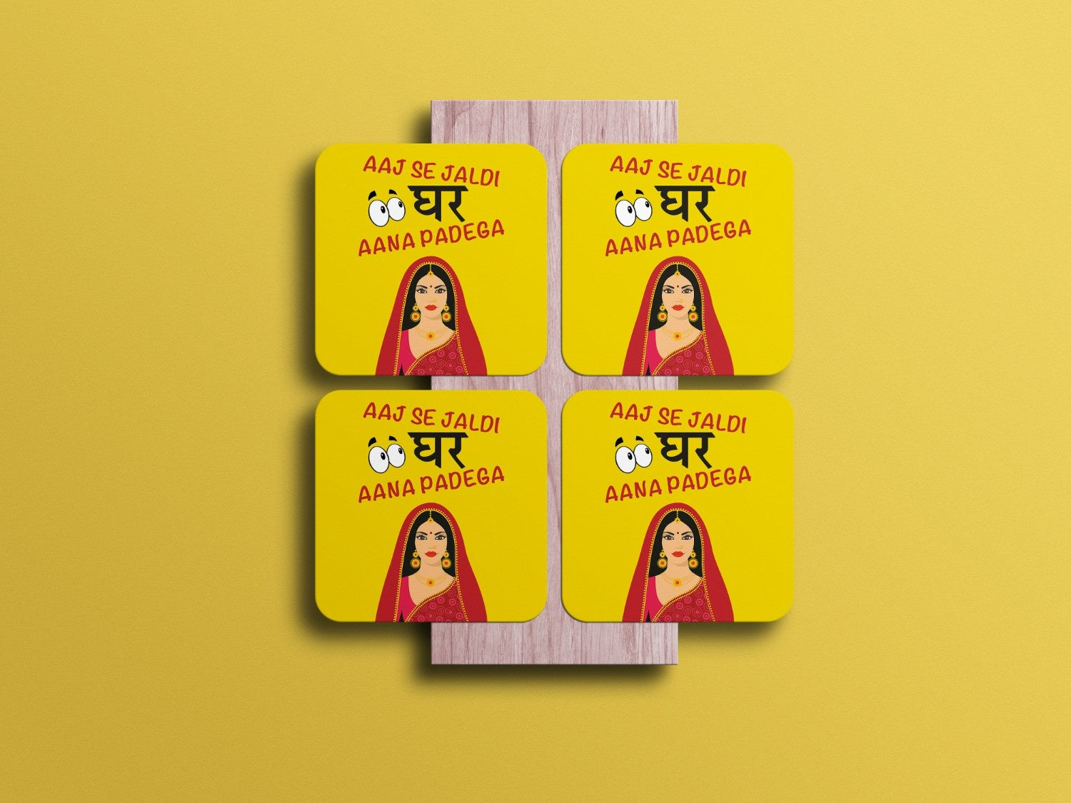 New Bride & Groom Reminder Coaster Set