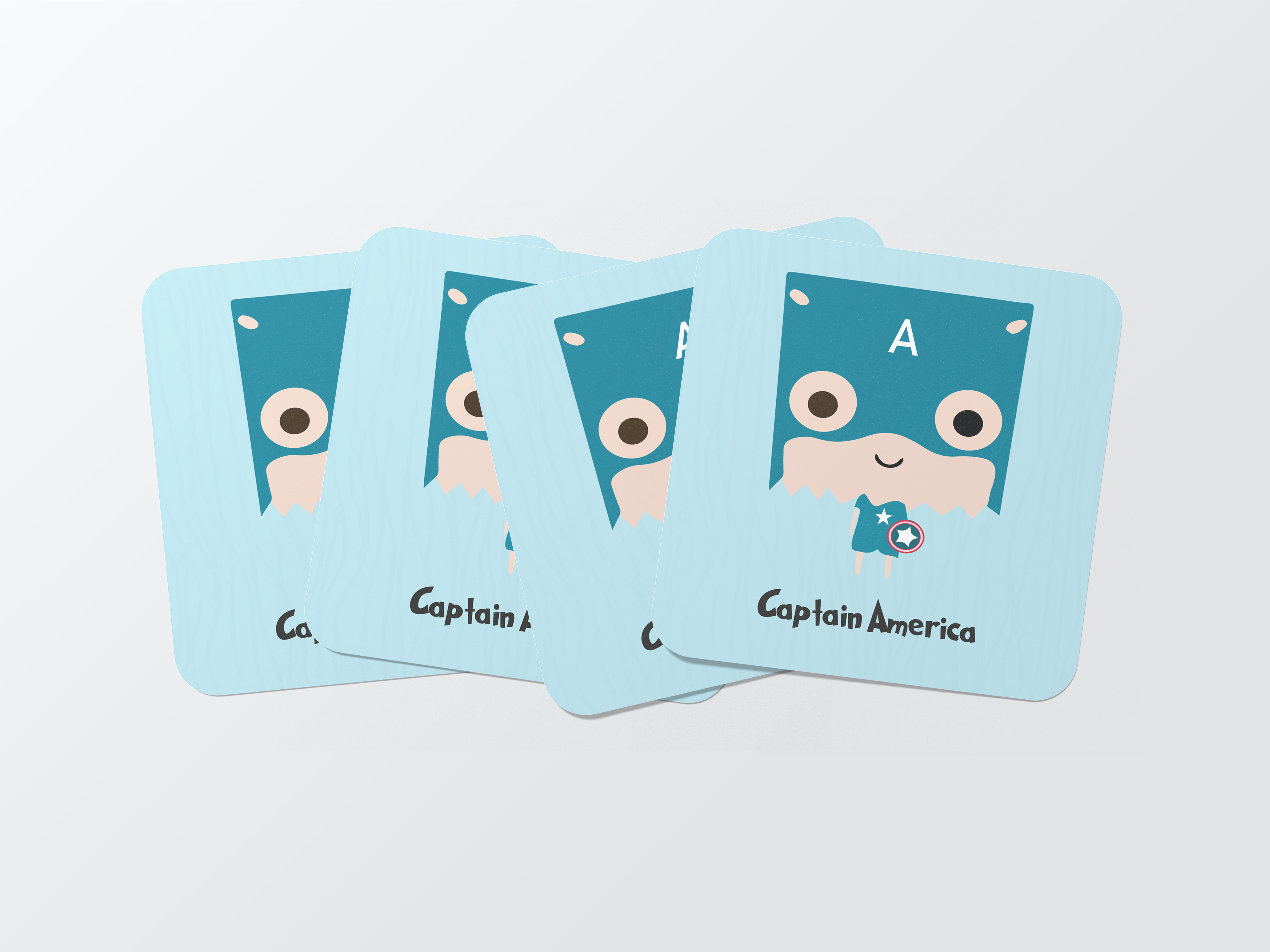Shield Your Surfaces with Patriotic Pride:Captain America Coaster Set