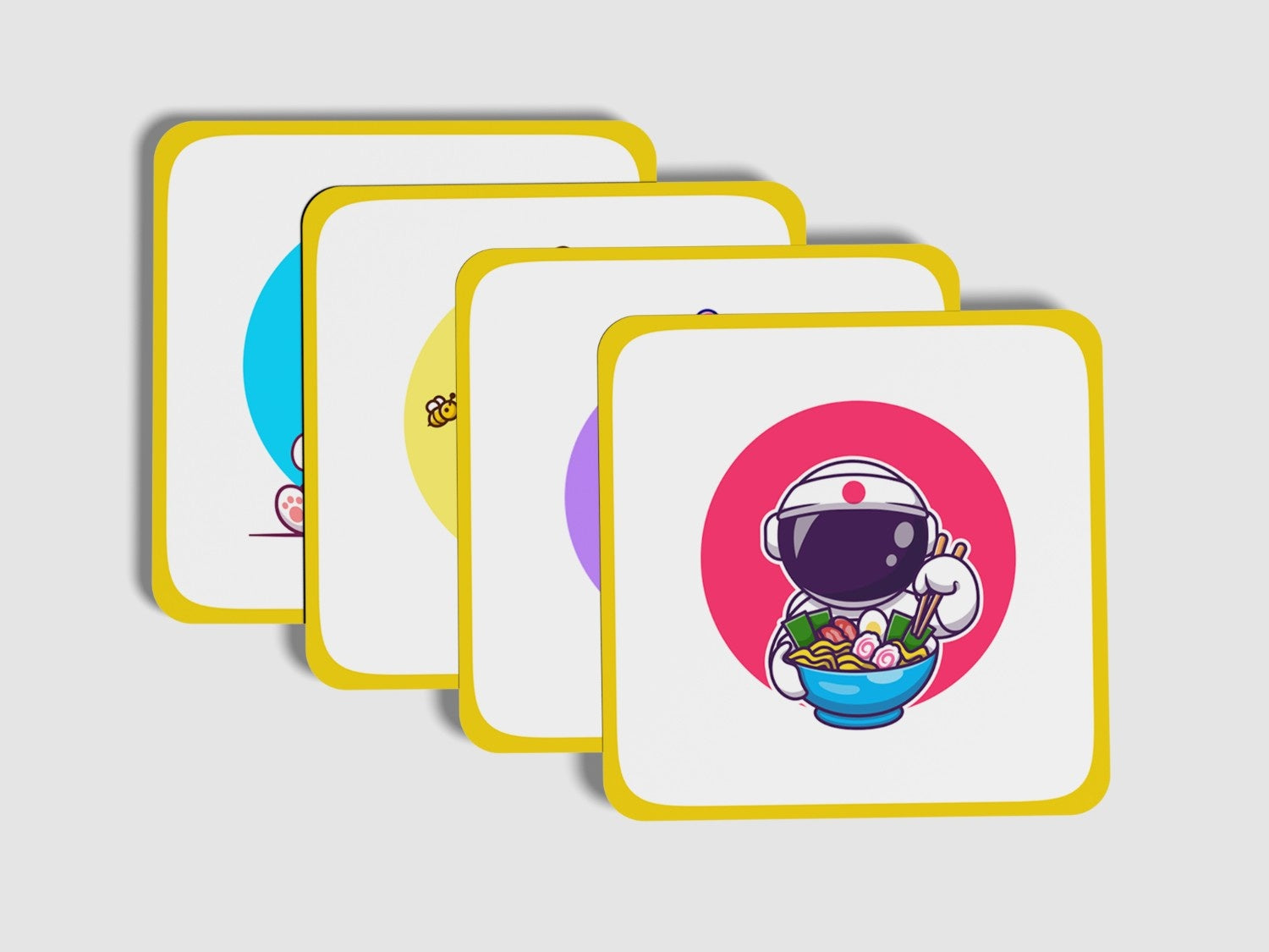 Cute Fusion' Coaster Set of 4