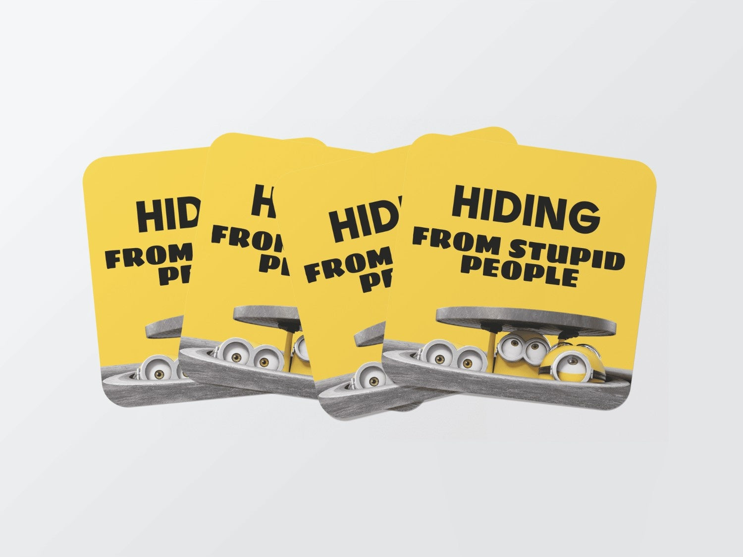 Play Hide & Seek around annoying focks: Minion Coaster