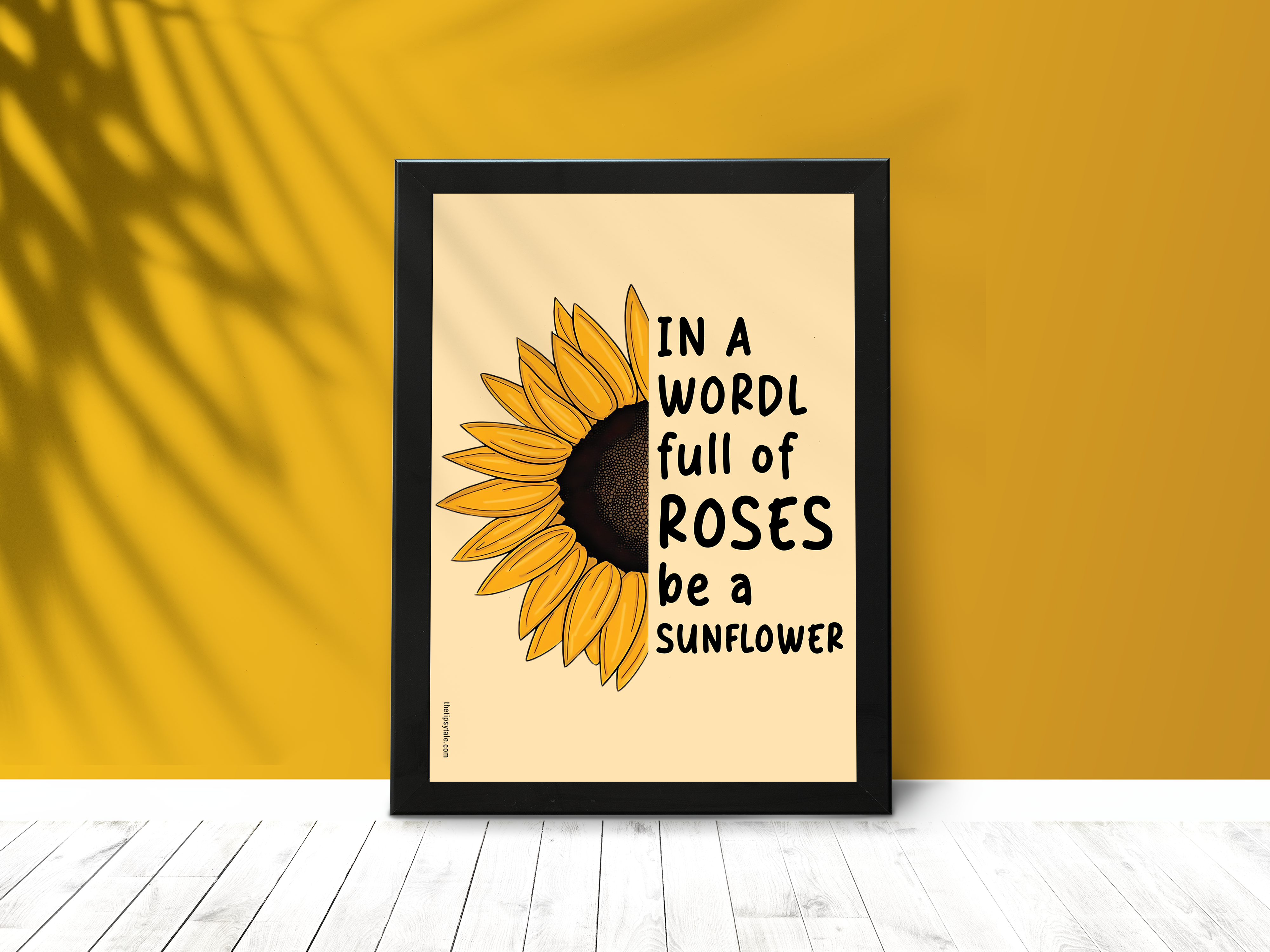 Targa In Latta Vintage 40,6x30,5 Cm Con Scritta 'A World Full Of Roses Be A Sunflower' - Poster Metallico Per Garage, Officina, Arredo