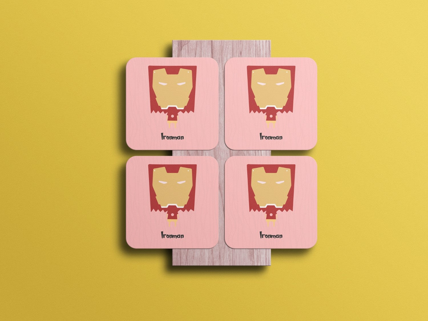 Armor Your Surfaces with Stark Sophistication: Iron Man Coaster Set of 4