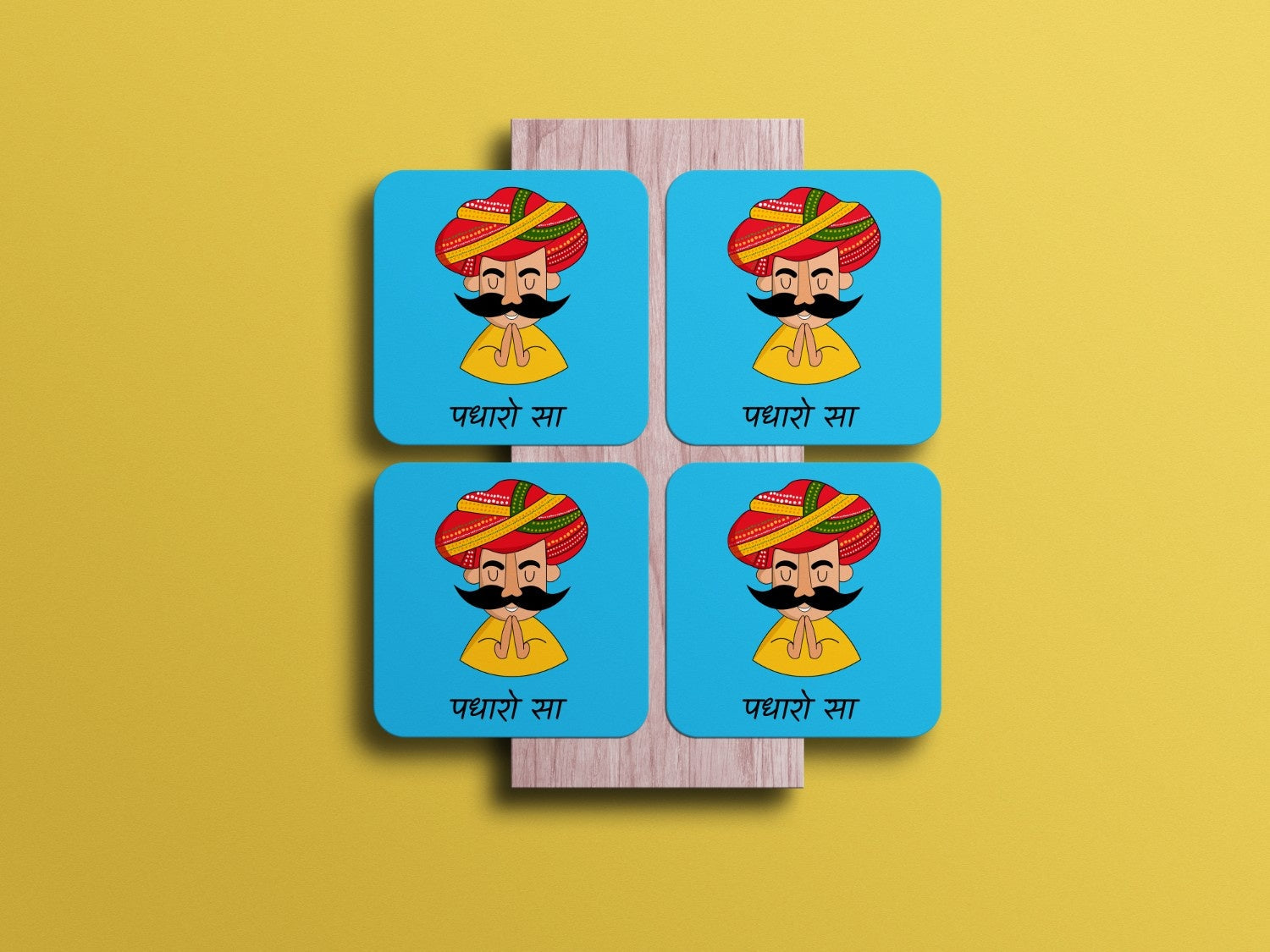 Invite Guests with Traditional Grace:Rajasthani Coaster Set