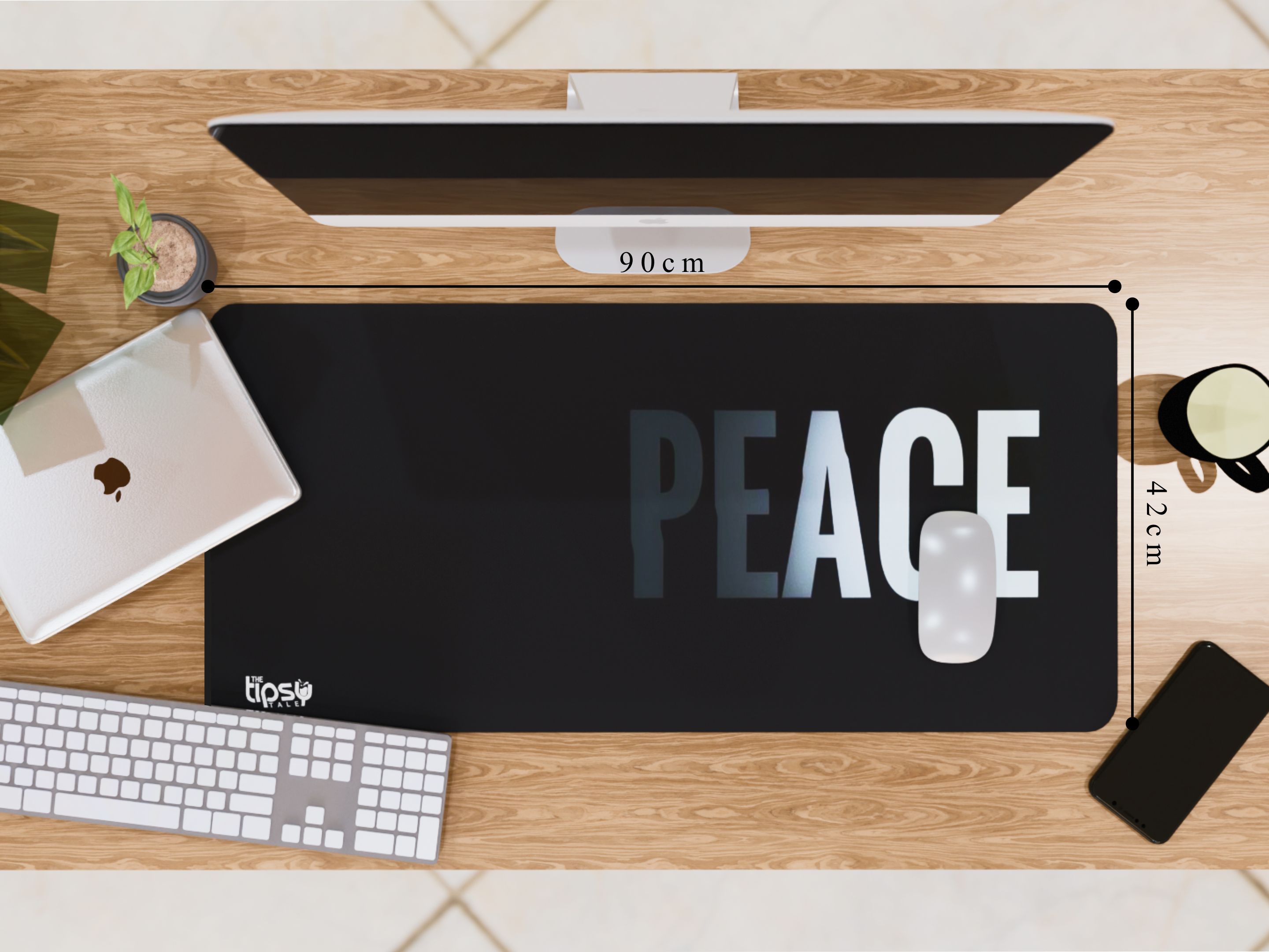 "PEACE" Gaming Mousepad Elevate Your Gaming Experience