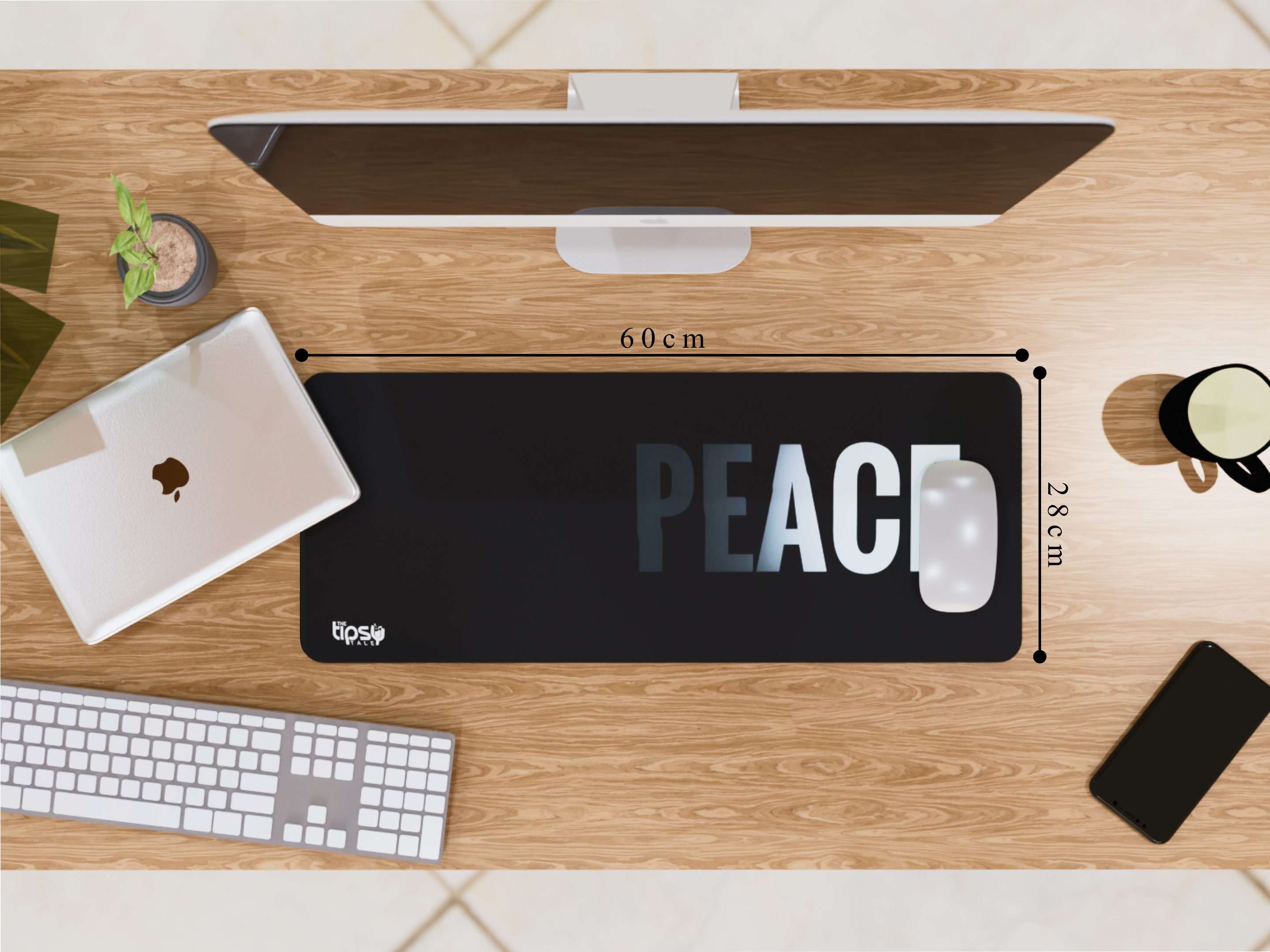 "PEACE" Gaming Mousepad Elevate Your Gaming Experience