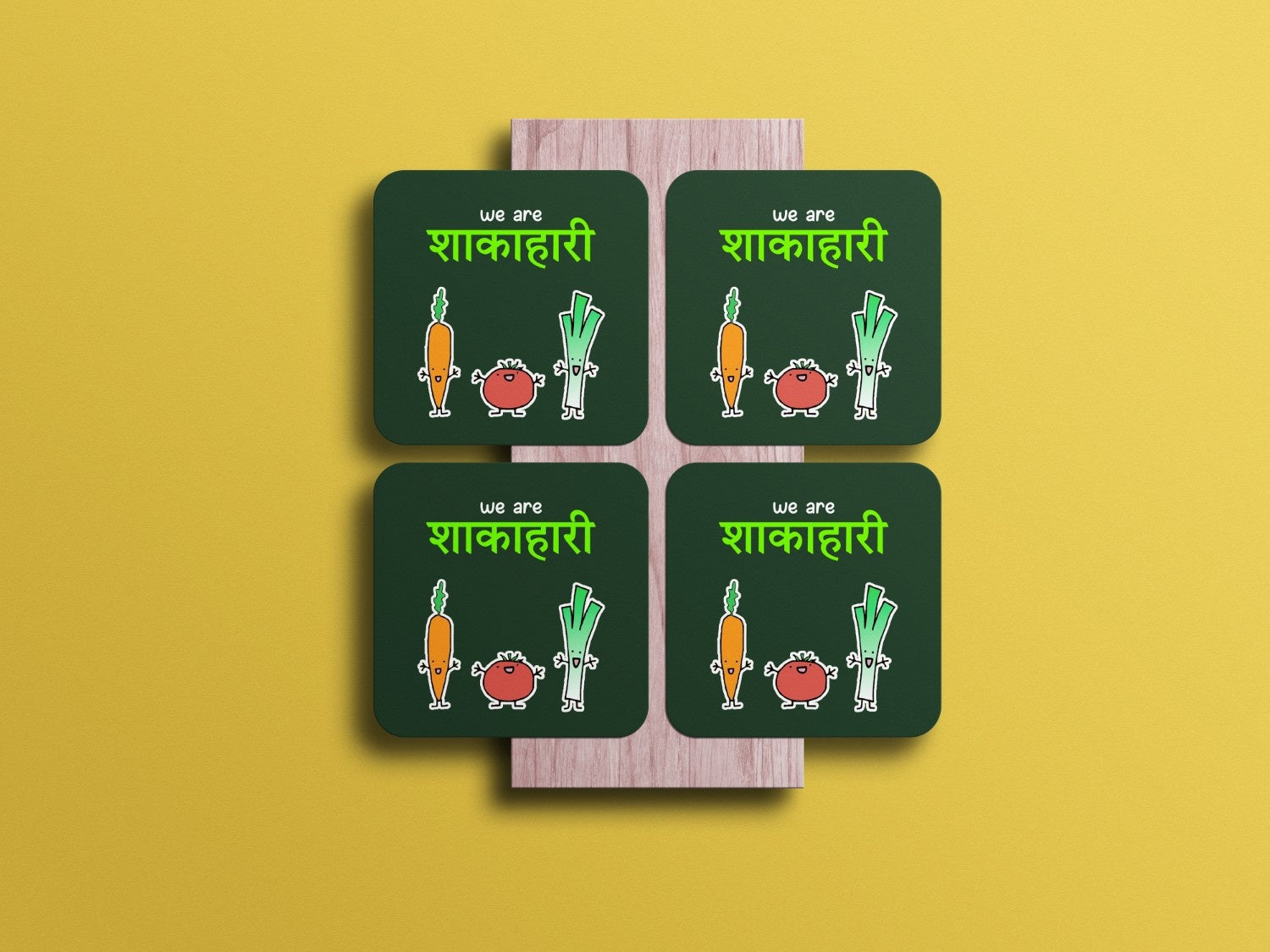 Celebrate Vegetarianism in Style: Coaster Set