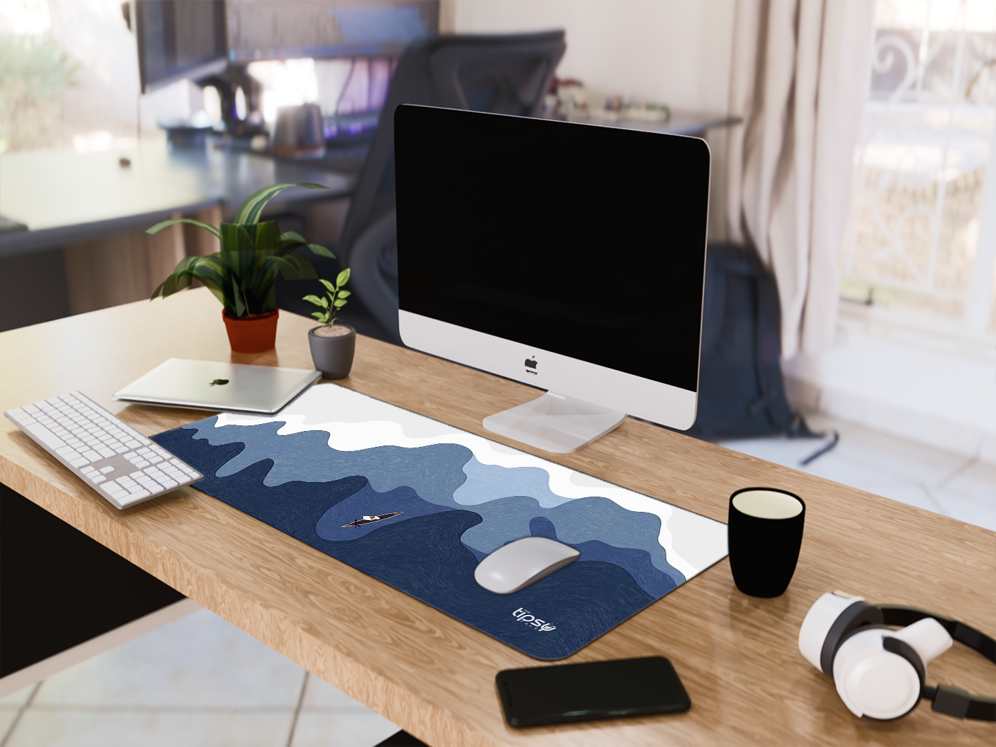 "SEA ABSTRACT" Gaming Mousepad – Elevate Your Gaming Experience